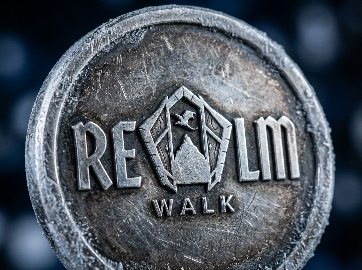 Firefly_Gemini Flash_Generate an ultra-realistic macro product photo of a fantasy coin. The coin is made o 239685